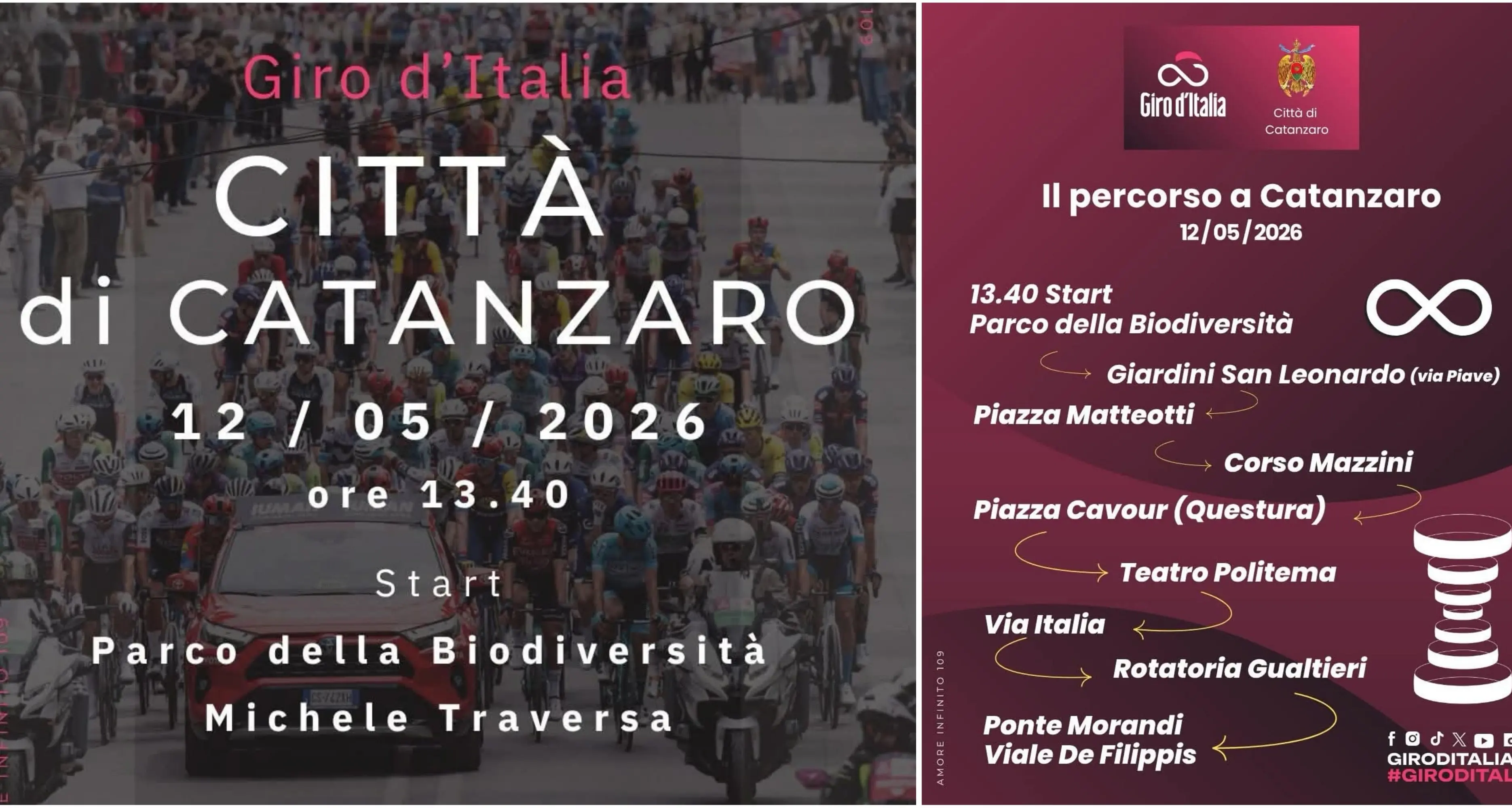 Giro d’Italia 2026, Catanzaro si prepara al grande evento: svelato il percorso cittadino\n