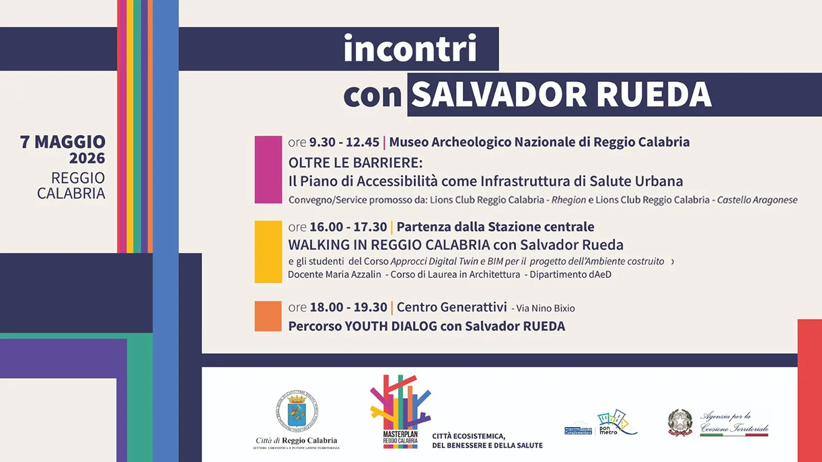 Il 7 maggio a Reggio l’evento “Oltre le Barriere: Il Piano di Accessibilità come Infrastruttura di Salute Urbana”\n