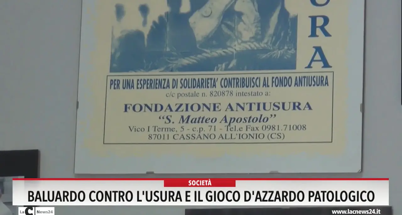 Baluardo contro l'usura e il gioco d'azzardo patologico