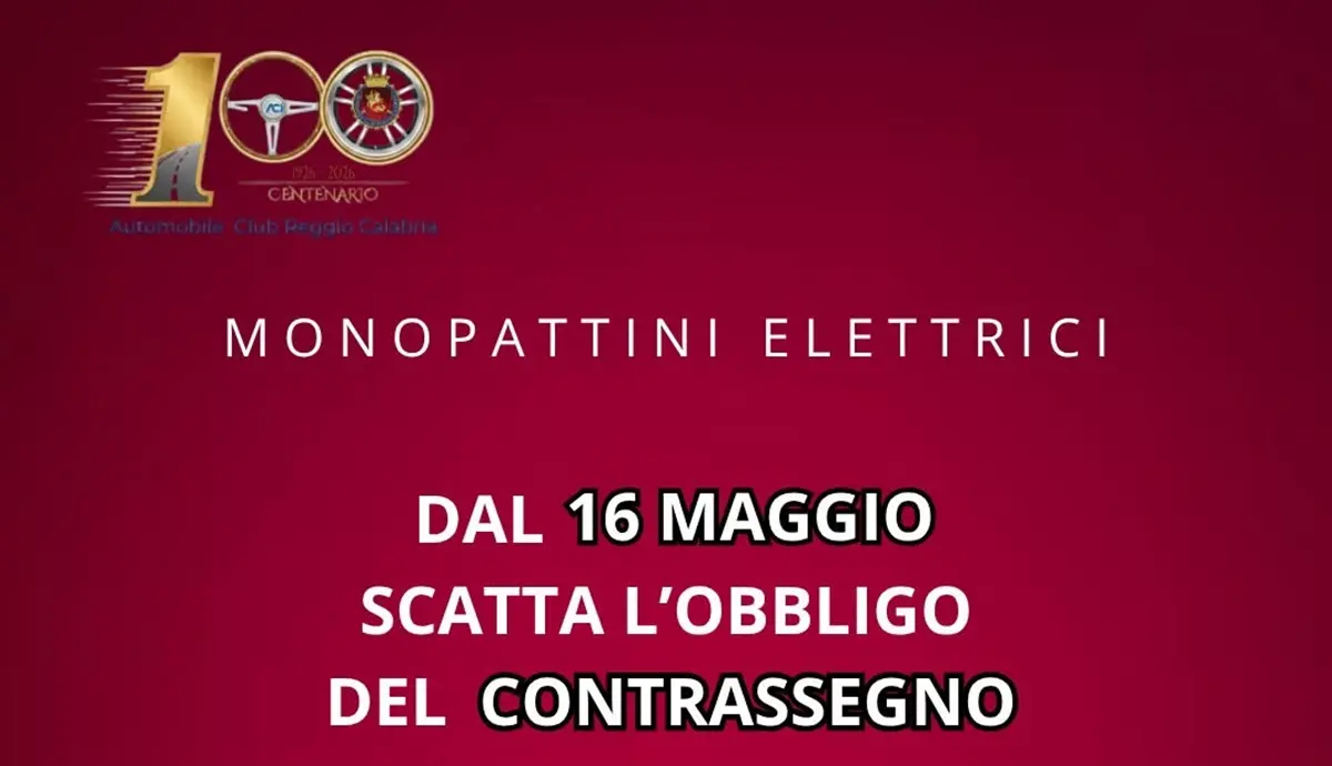 Monopattini elettrici, scatta l’obbligo di contrassegno: cosa cambia dal 17 maggio 2026\n