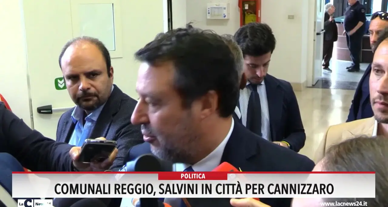 Comunali Reggio, Salvini in città per Cannizzaro