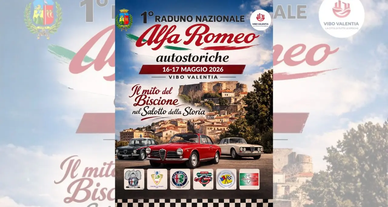 Vibo ospita il primo\u00A0raduno nazionale di Alfa Romeo: il 16 e 17 maggio la città diventa palcoscenico del Biscione\n