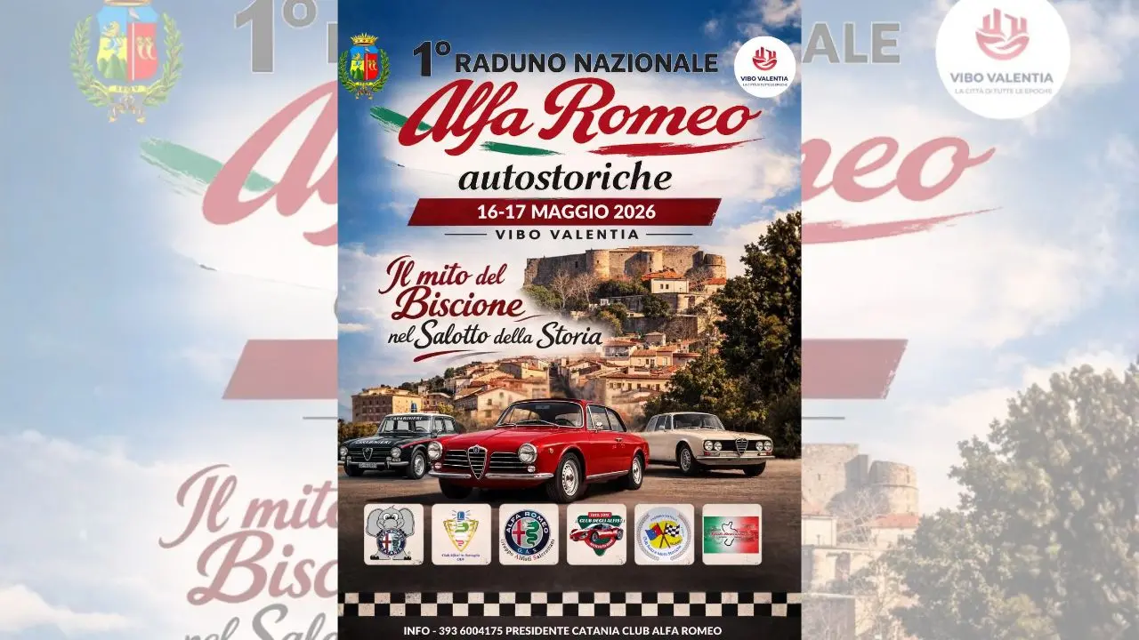 Vibo ospita il primo\u00A0raduno nazionale di Alfa Romeo: il 16 e 17 maggio la città diventa palcoscenico del Biscione\n