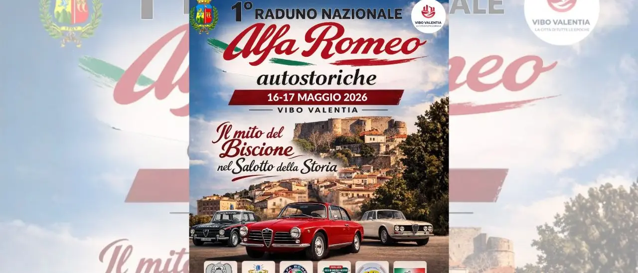 Vibo ospita il primo\u00A0raduno nazionale di Alfa Romeo: il 16 e 17 maggio la città diventa palcoscenico del Biscione\n