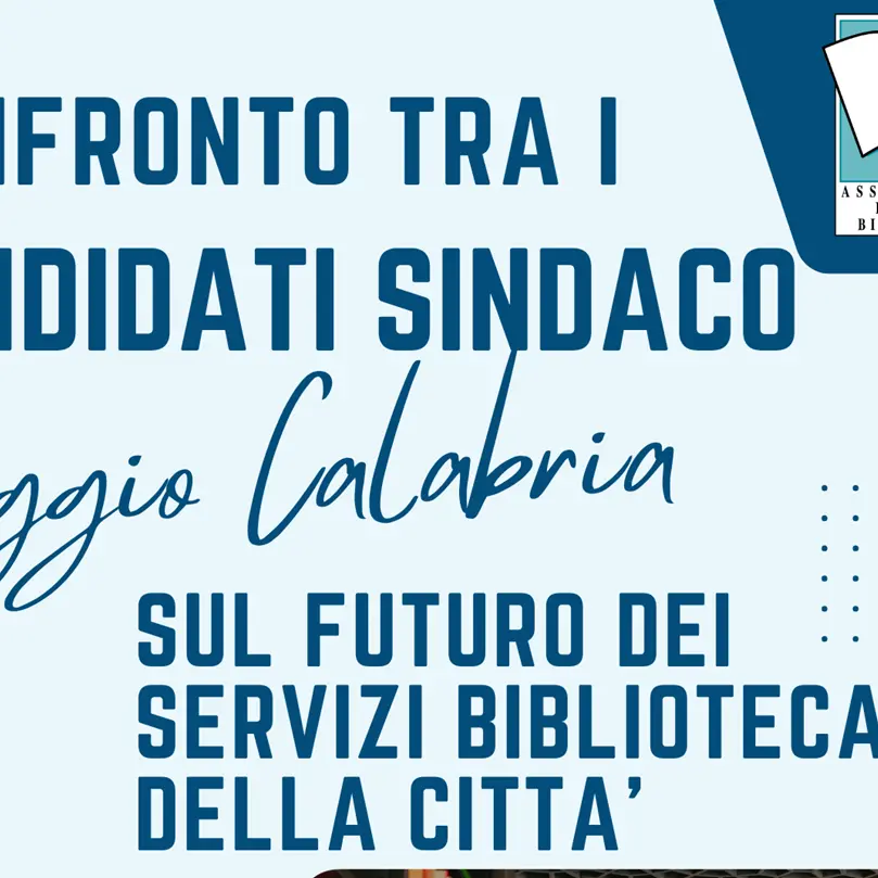 Reggio, confronto tra i candidati sindaco sul futuro dei Servizi bibliotecari della città\n