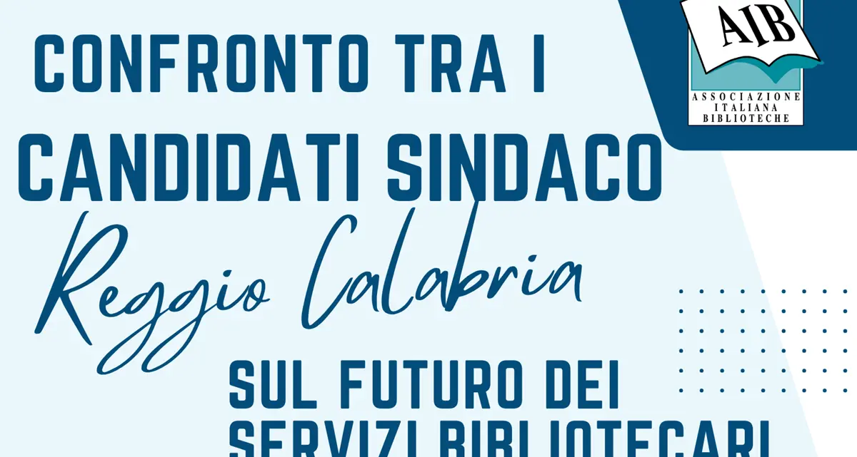 Reggio, confronto tra i candidati sindaco sul futuro dei Servizi bibliotecari della città\n