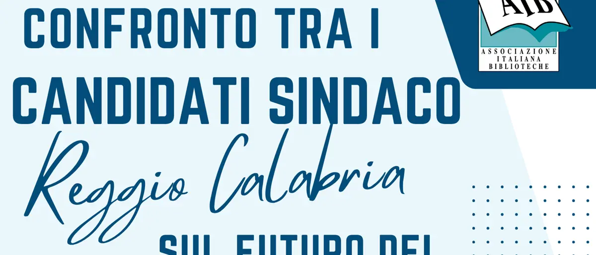 Reggio, confronto tra i candidati sindaco sul futuro dei Servizi bibliotecari della città\n