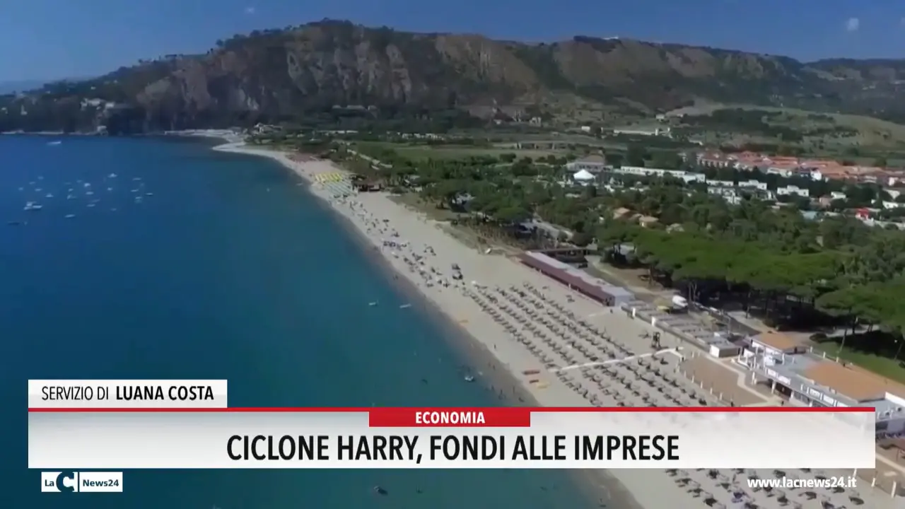 Ciclone Harry, fondi alle imprese