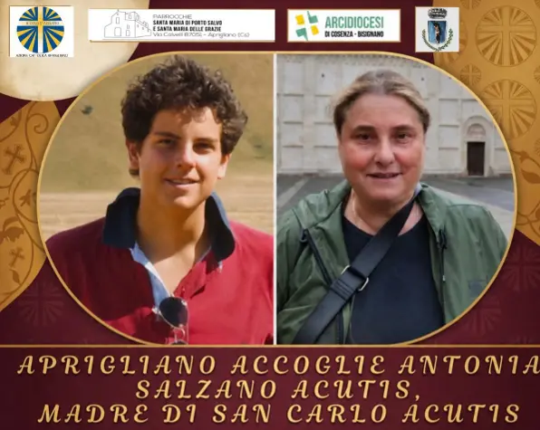 Aprigliano accoglie Antonia Salzano, Madre di San Carlo Acutis. Ecco il programma\n