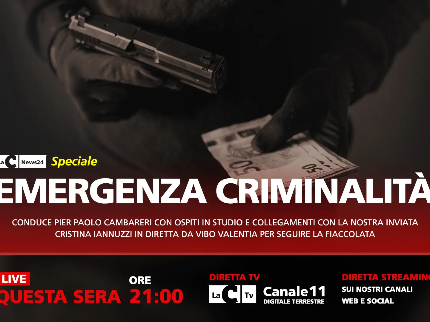 Intimidazioni nel Vibonese, stasera la fiaccolata organizzata dalla Diocesi in diretta su LaC Tv