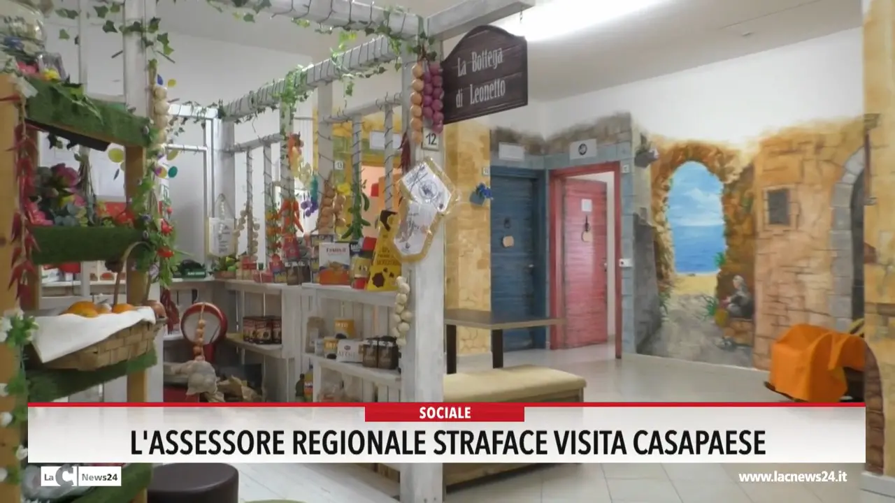 L'assessore regionale Straface visita Casapaese