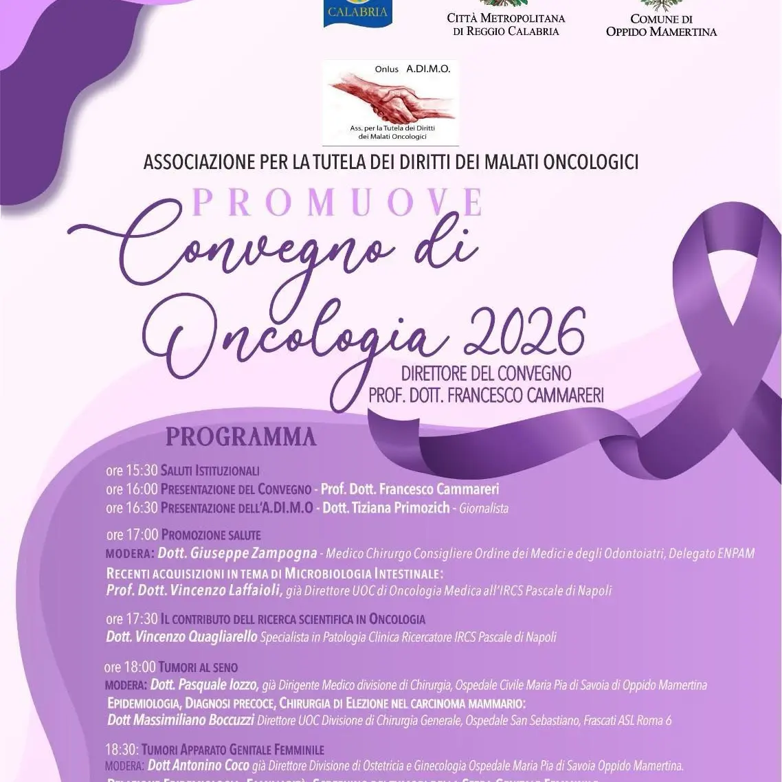 Prevenzione oncologica e diagnosi precoce: ad Oppido Mamertina il Convegno di Oncologia 2026\n