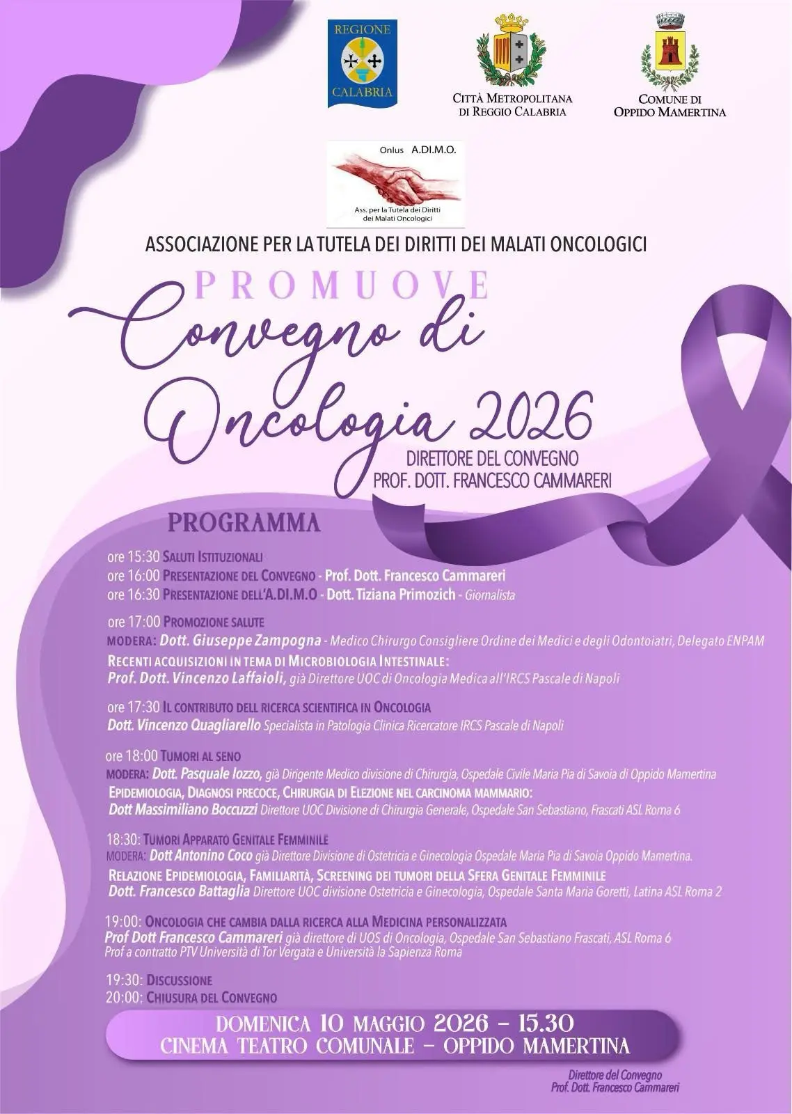 Prevenzione oncologica e diagnosi precoce: ad Oppido Mamertina il Convegno di Oncologia 2026\n
