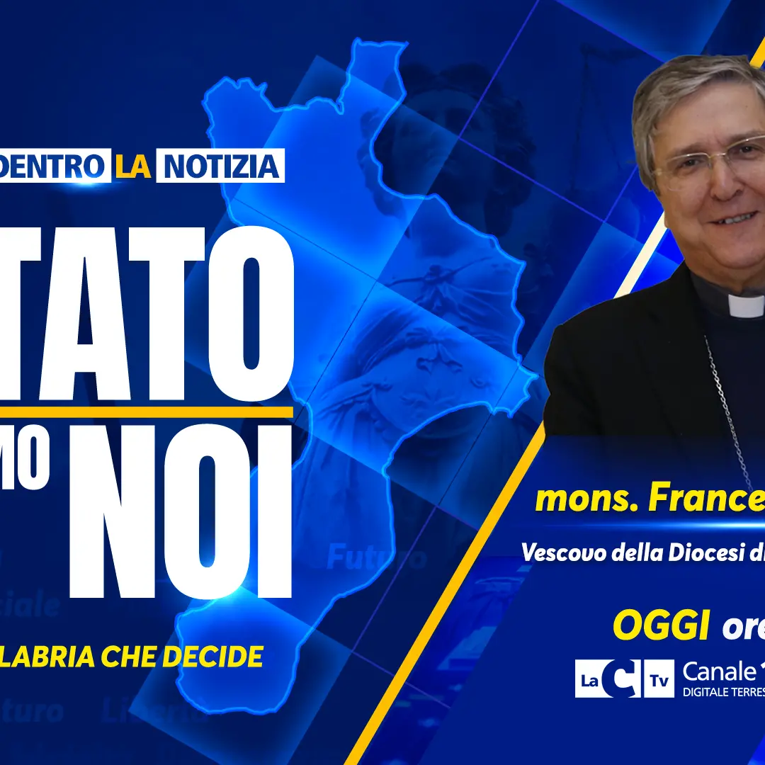 Contro le mafie serve l'alleanza del bene comune: monsignor Savino ospite della nuova puntata\u00A0“Lo Stato siamo noi”\u00A0\n