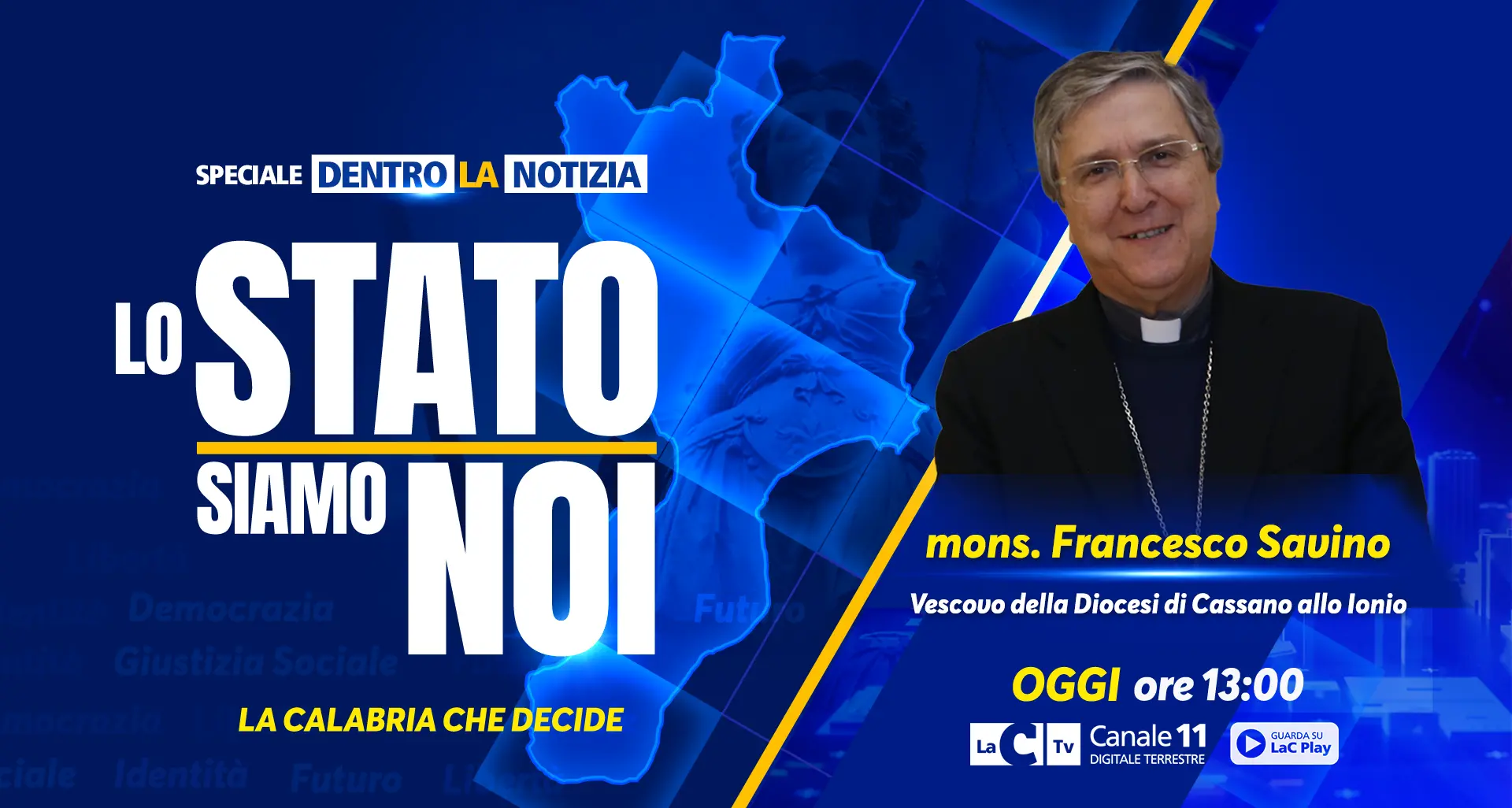 <p>Contro le mafie serve l'alleanza del bene comune: monsignor Savino ospite della nuova puntata “<span style=\"color:hsl(0, 75%, 60%);\">Lo Stato siamo noi</span>” </p>