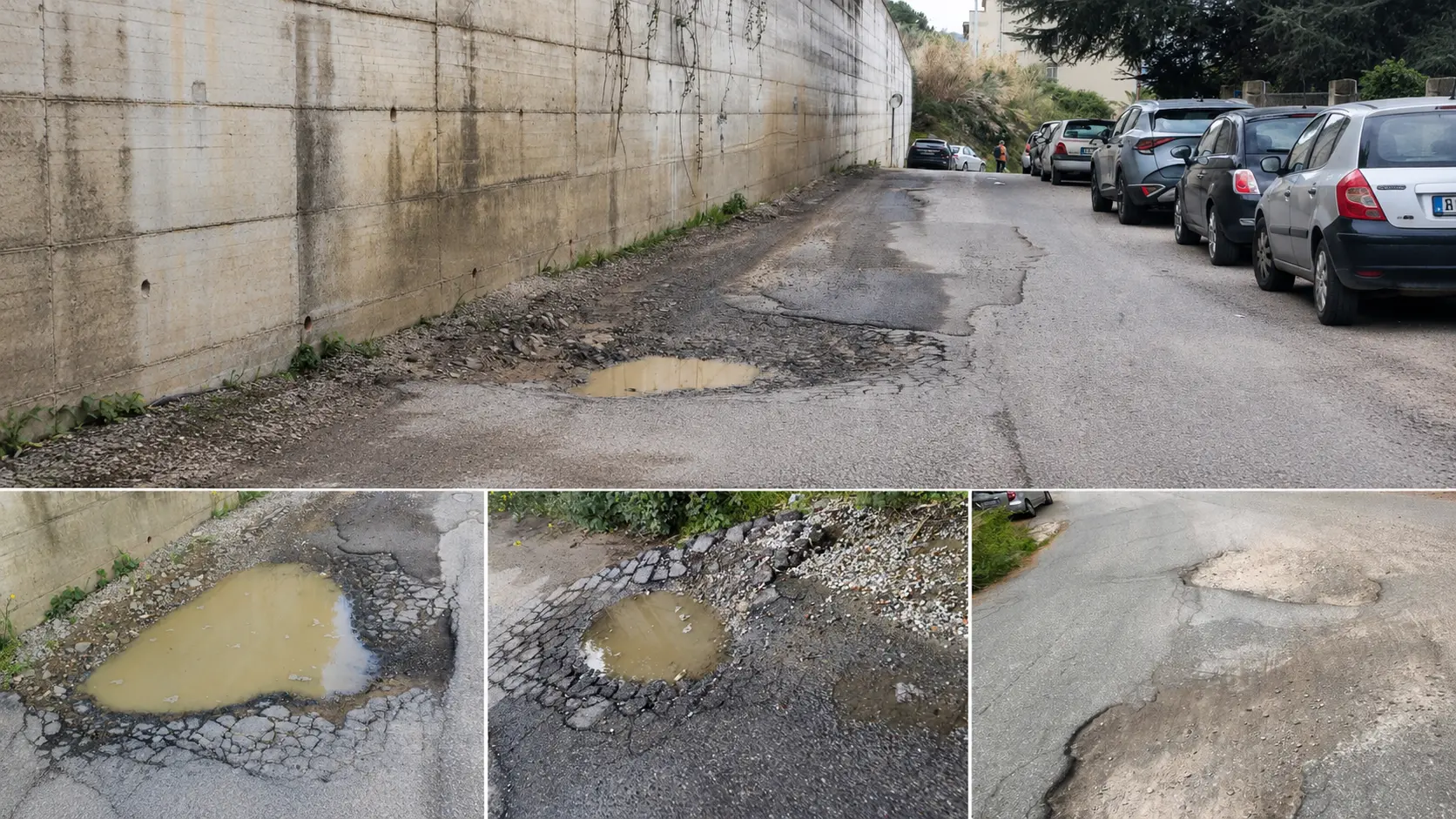 La strada per la stazione di Vibo-Pizzo tra crateri e degrado: la Pec del Comune a Ferrovie senza risposta da 6 mesi\n