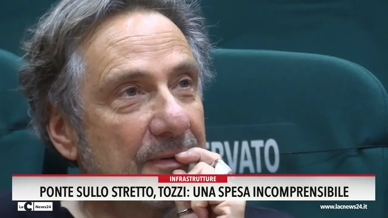 Ponte sullo Stretto, Tozzi: una spesa incomprensibile