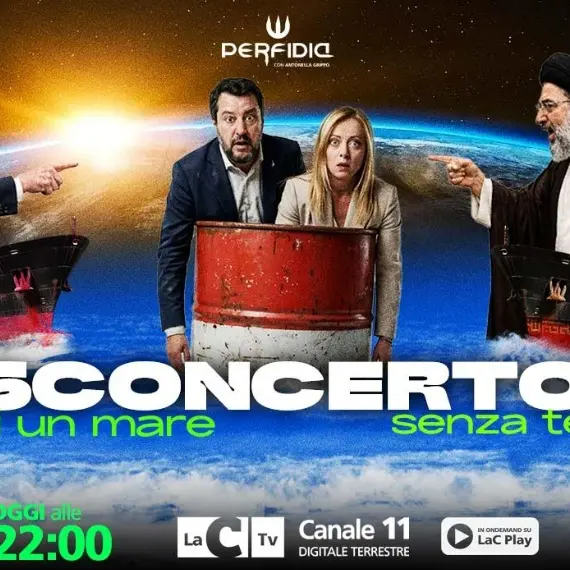 <p>Sconcerto di un mare senza te, a <span style=\"color:hsl(0, 75%, 60%);\">Perfidia </span>l’involuzione di una politica senza poetica: stasera alle 22 su LaC Tv</p>