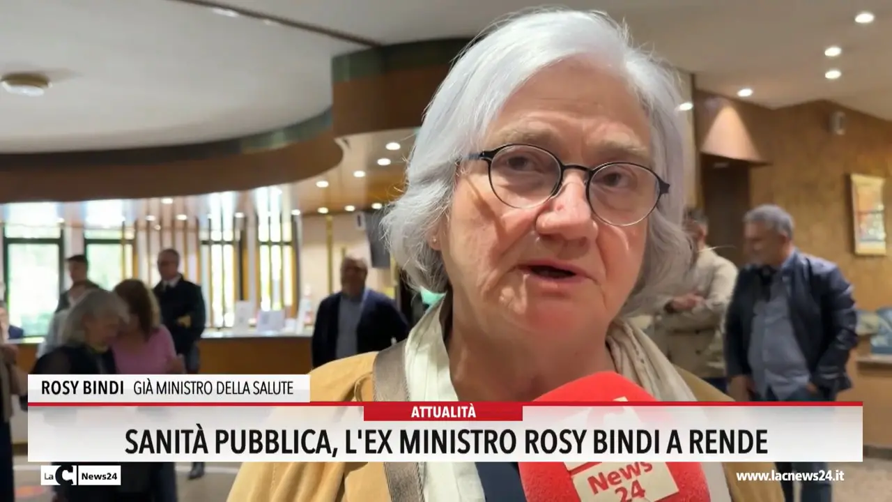 Sanità pubblica, l'ex ministro Rosy Bindi a Rende