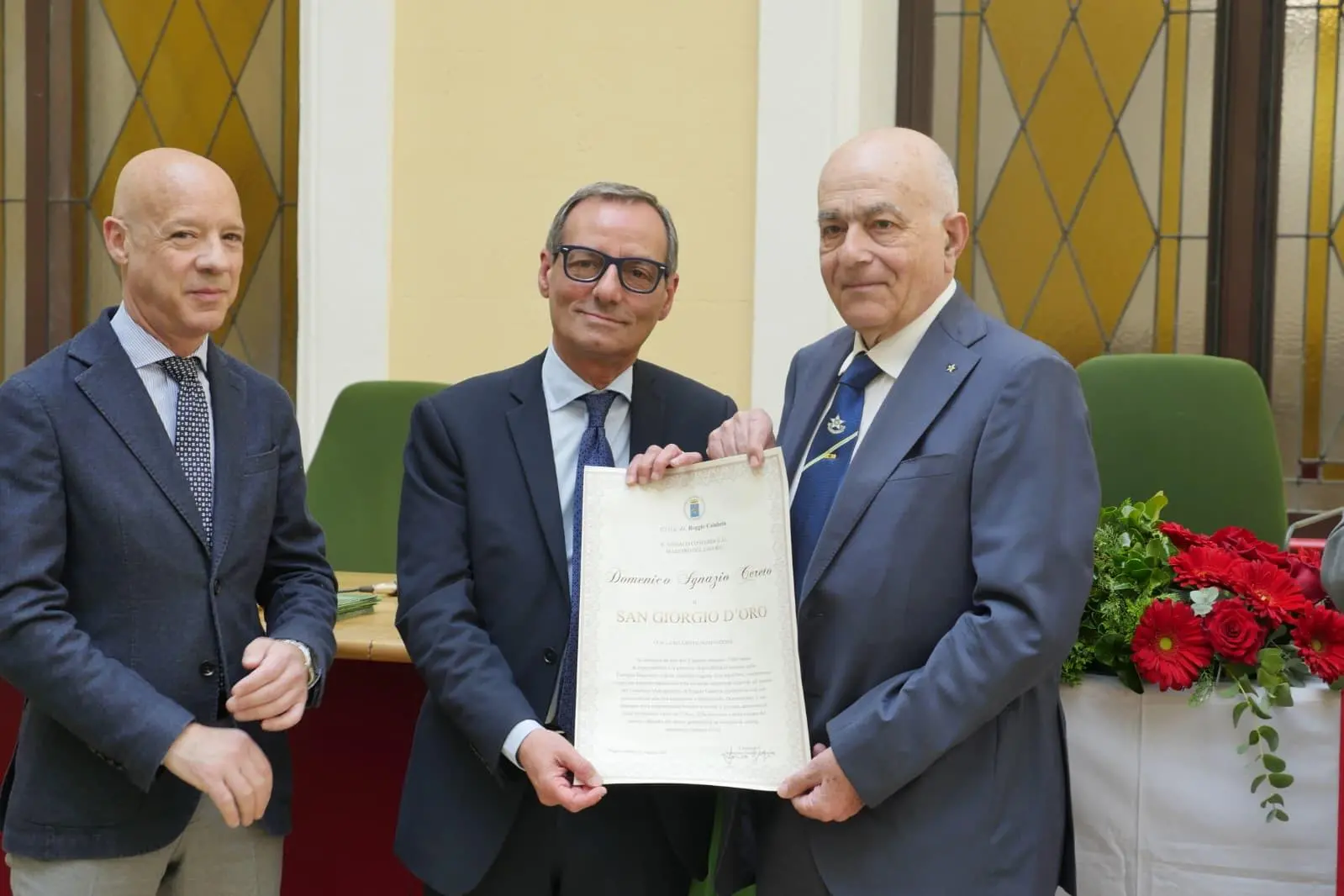 Stelle al Merito del Lavoro 2026, il conferita la pergamena del San Giorgio al maestro Domenico Ignazio Cereto\n