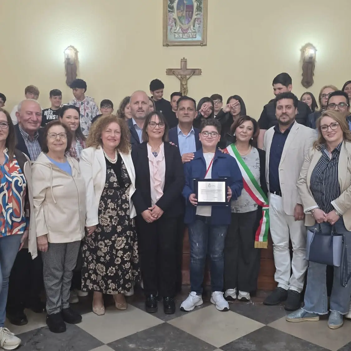 Il pianista 12enne\u00A0Samuele Barilaro premiato in Comune dopo\u00A0la vittoria a Berlino: «Orgoglio della città di Vibo»\u00A0\n