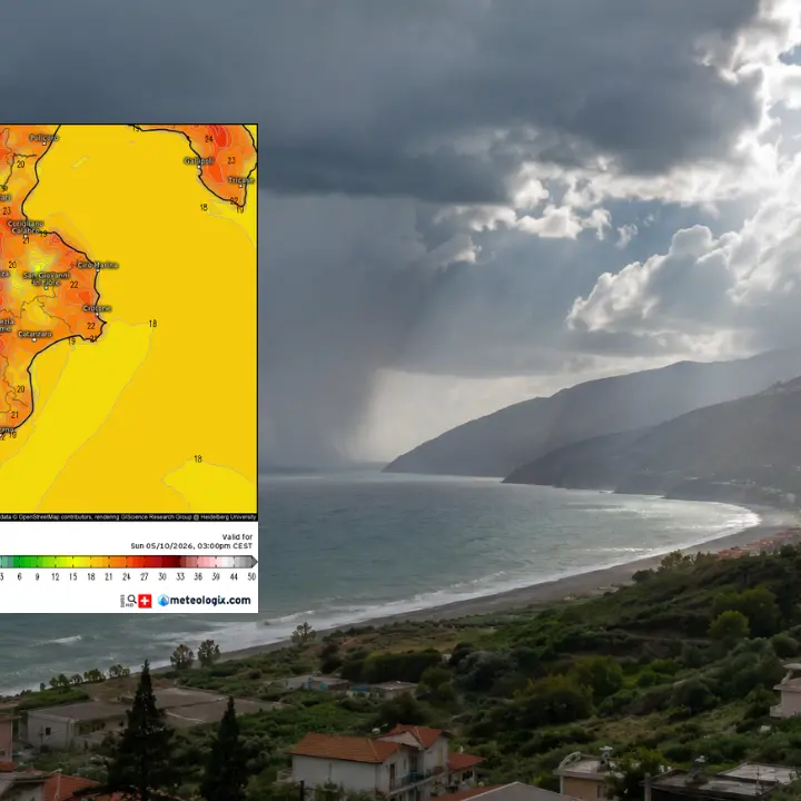 In Calabria\u00A0weekend meteo instabile,\u00A0prima le piogge e\u00A0poi il caldo africano con temperature fino a 28 gradi: ecco dove\n
