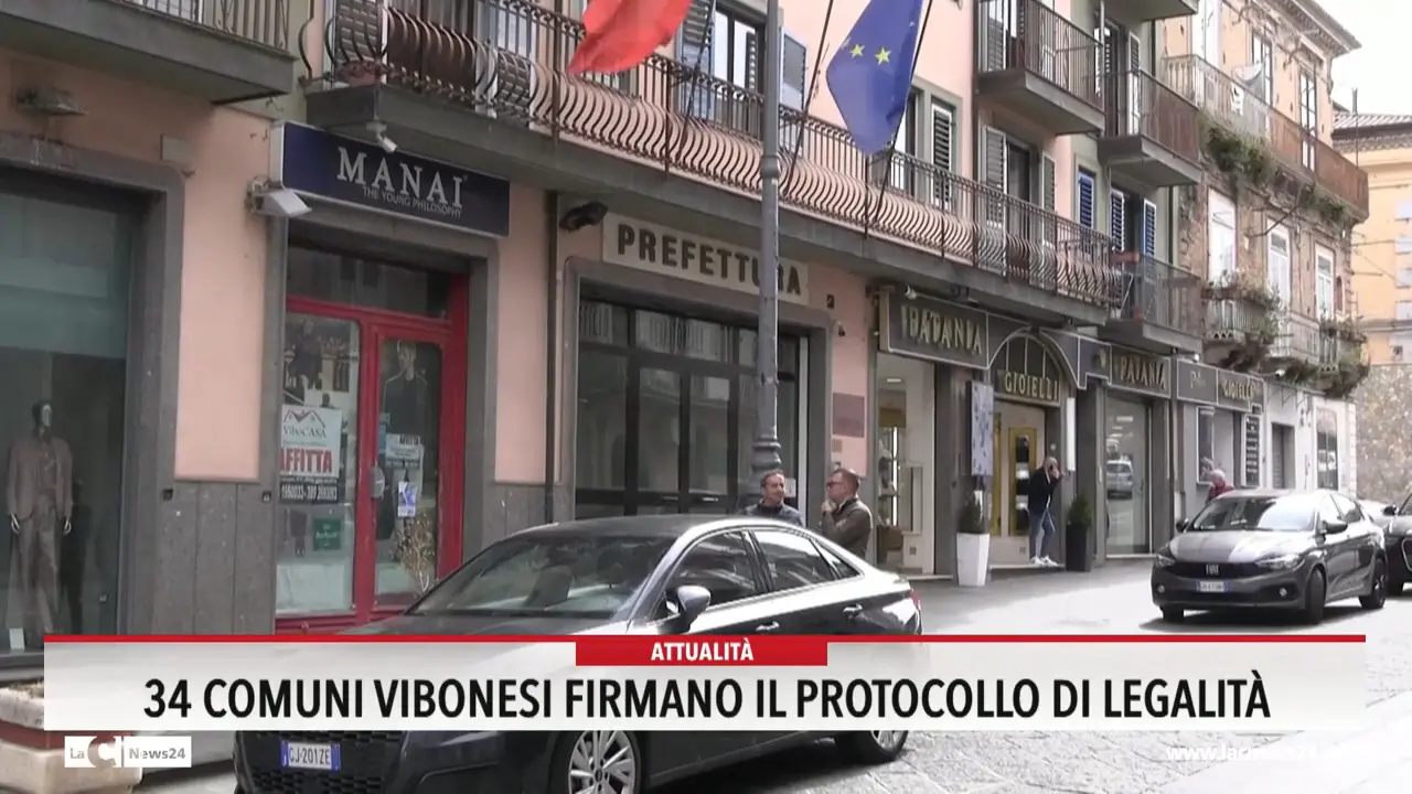 34 comuni vibonesi firmano il protocollo di legali