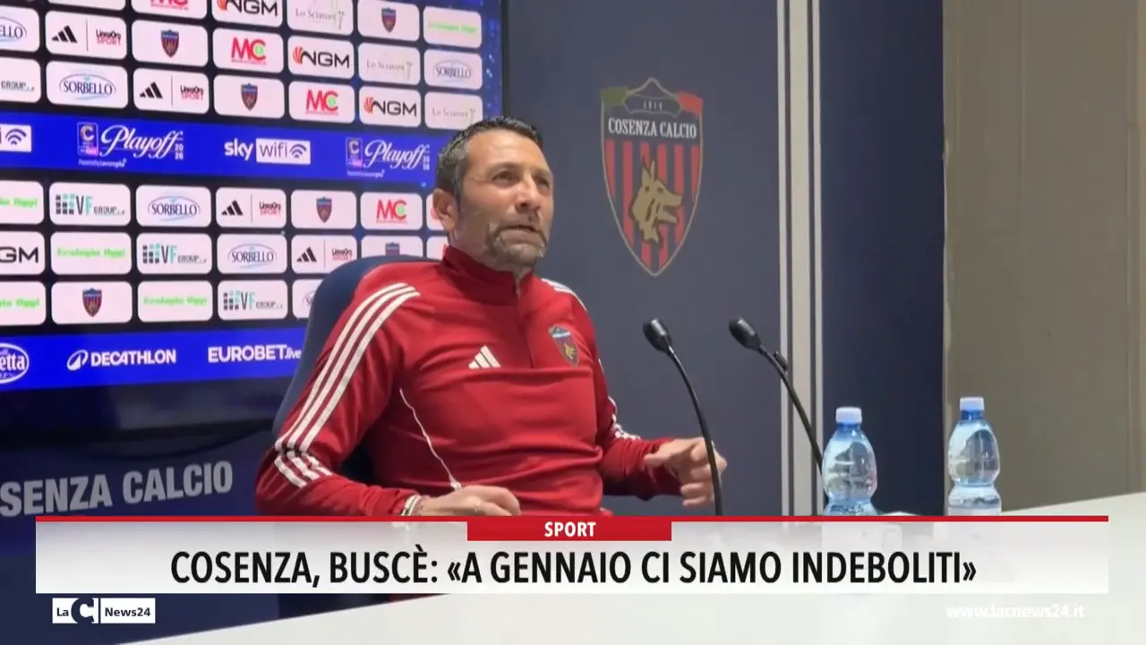 Cosenza, Buscè: \"A gennaio ci siamo indeboliti\"