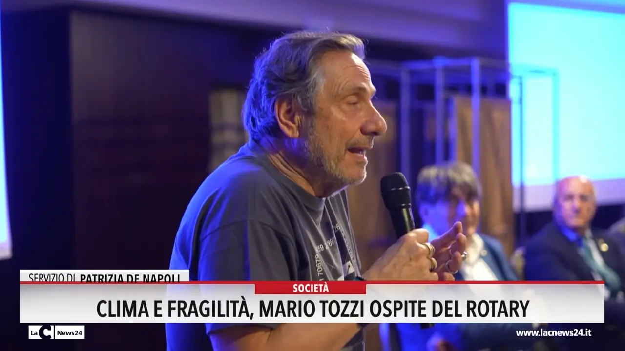Clima e fragilità, Mario Tozzi ospite del Rotary