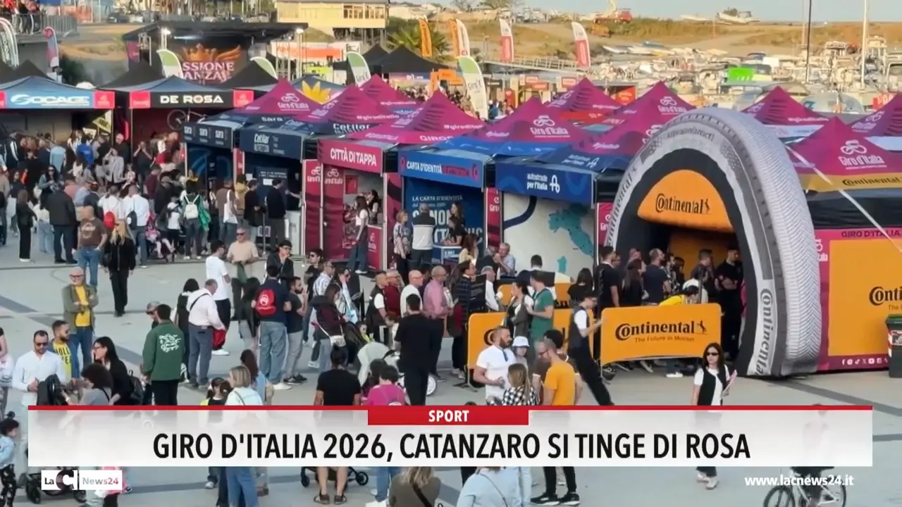 Giro d'Italia 2026, Catanzaro si tinge di tinge di Rosa