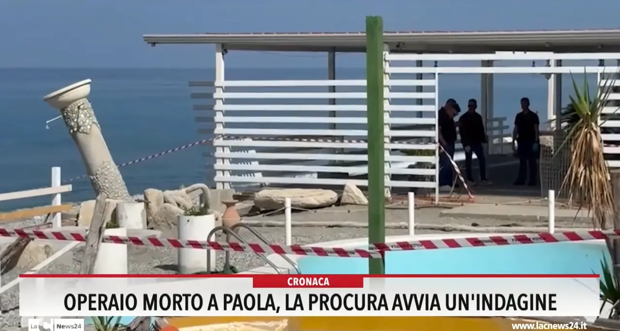 Operaio morto a Paola, la procura avvia un indagine