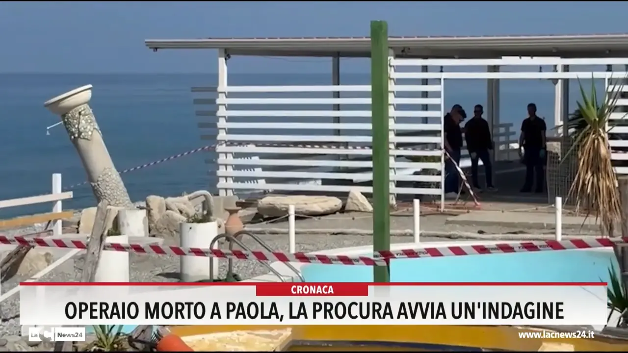 Operaio morto a Paola, la procura avvia un indagine