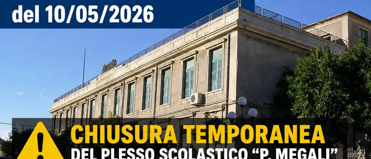 Melito Porto Salvo, crolla parte del cornicione al plesso “P. Megali”: scuola chiusa e lezioni trasferite in altre sedi\n