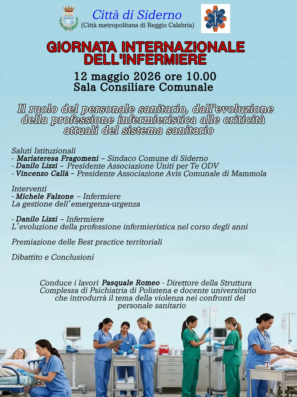 Siderno celebra con un convegno la Giornata Internazionale dell'Infermiere\n