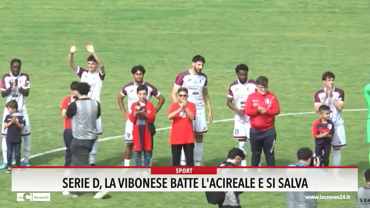 Serie D, la Vibonese batte l'Acireale e si salva