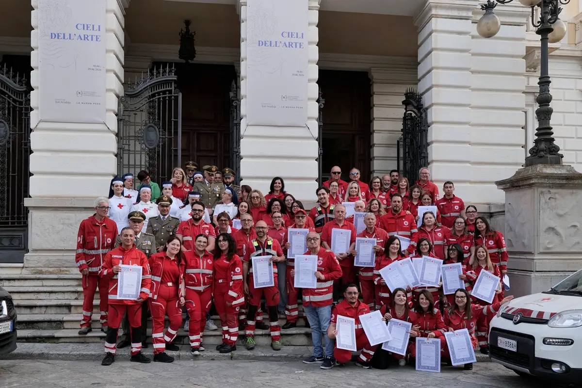 Reggio, a palazzo Alvaro\u00A0consegnate le Benemerenze ai volontari della Croce Rossa Italiana\n