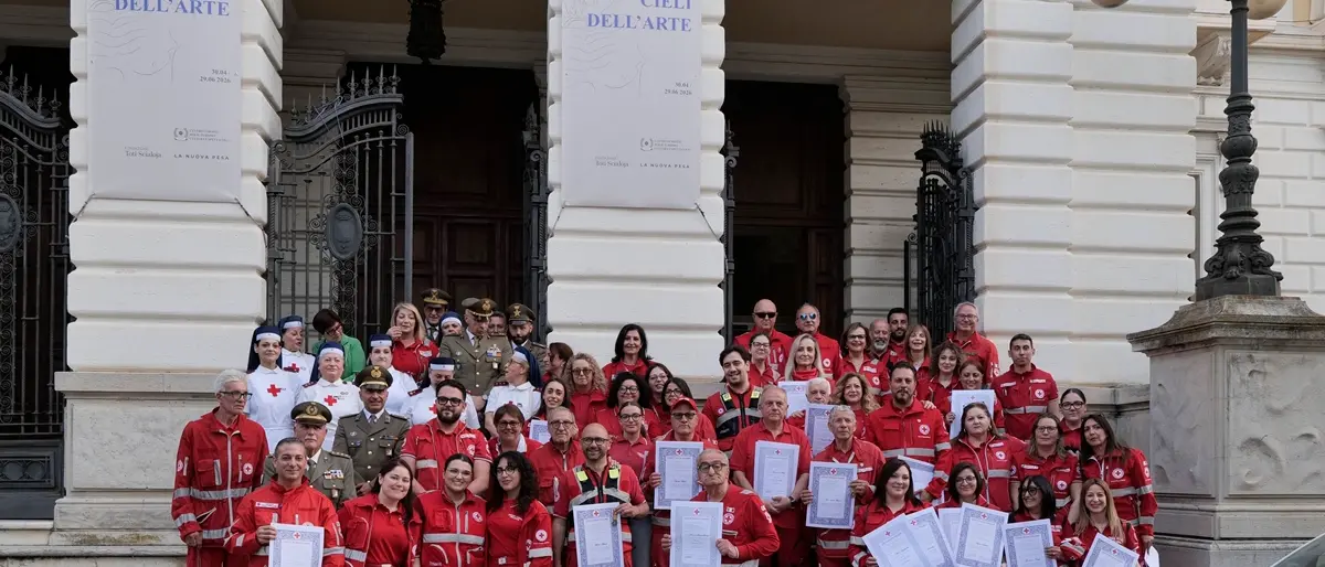 Reggio, a palazzo Alvaro\u00A0consegnate le Benemerenze ai volontari della Croce Rossa Italiana\n