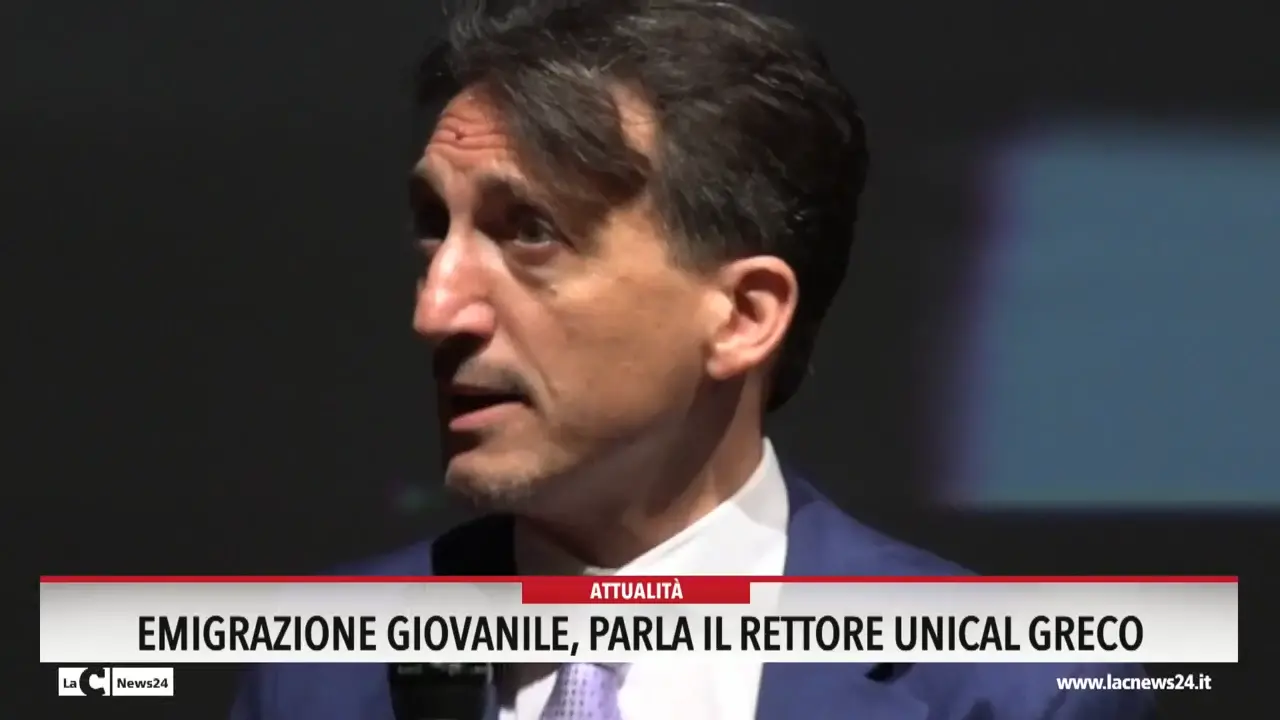 Emigrazione giovanile, parla il rettore Unical Greco