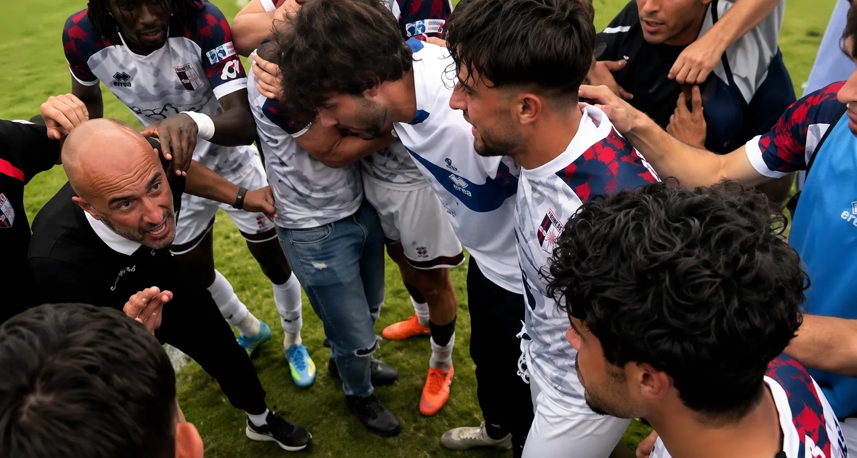 Vibonese, l’abbraccio di Fanello alla squadra dopo la salvezza: «Vi ringrazio di cuore» –\u00A0VIDEO\u00A0\n