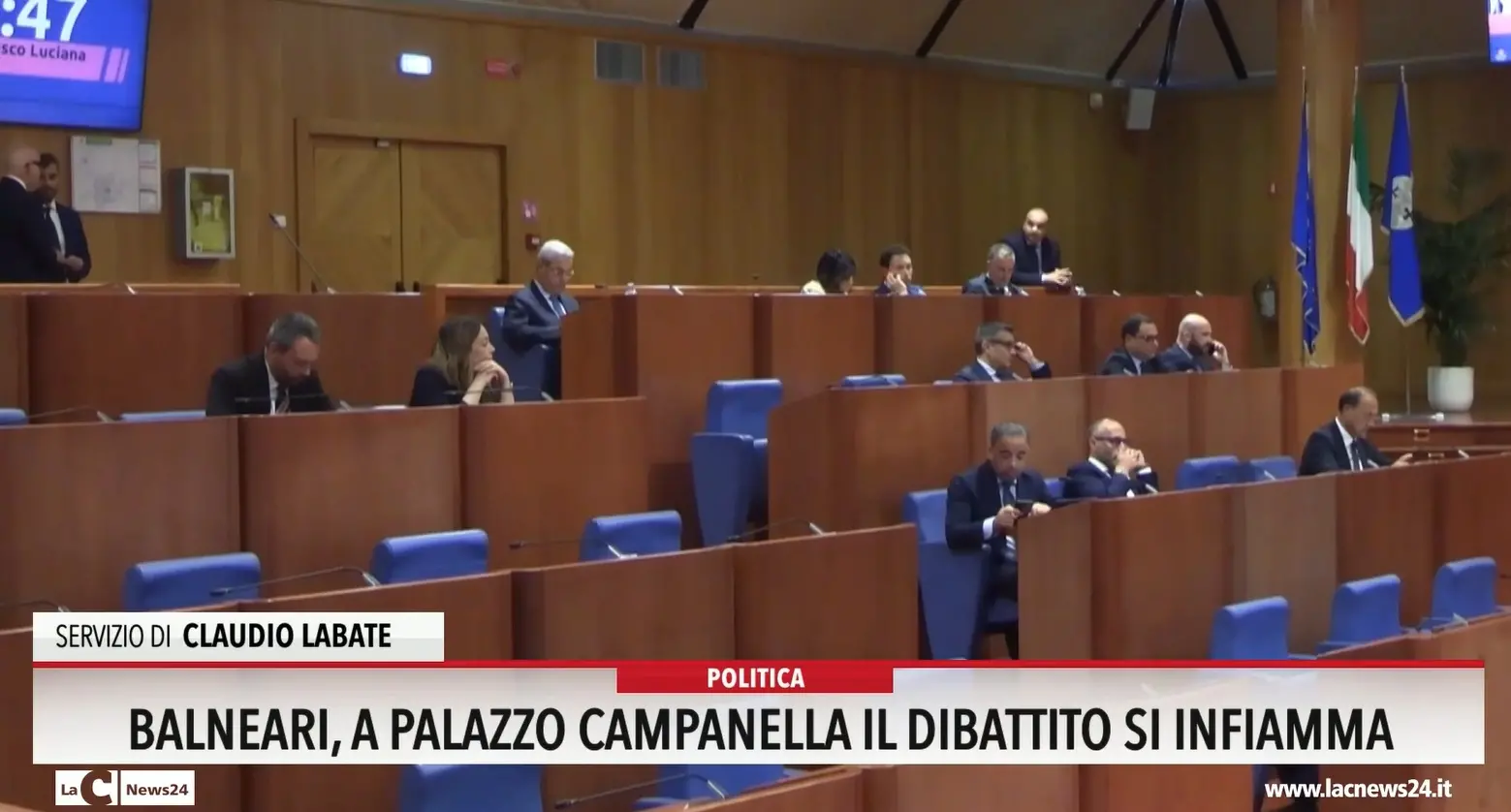 Balneari, a palazzo Campanella il dibattito si infiamma