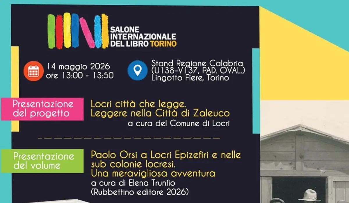 Al salone del Libro di Torino “Locri Città che legge” e l’avventura di Paolo Orsi nella Magna Grecia raccontata da Elena Trunfio\n