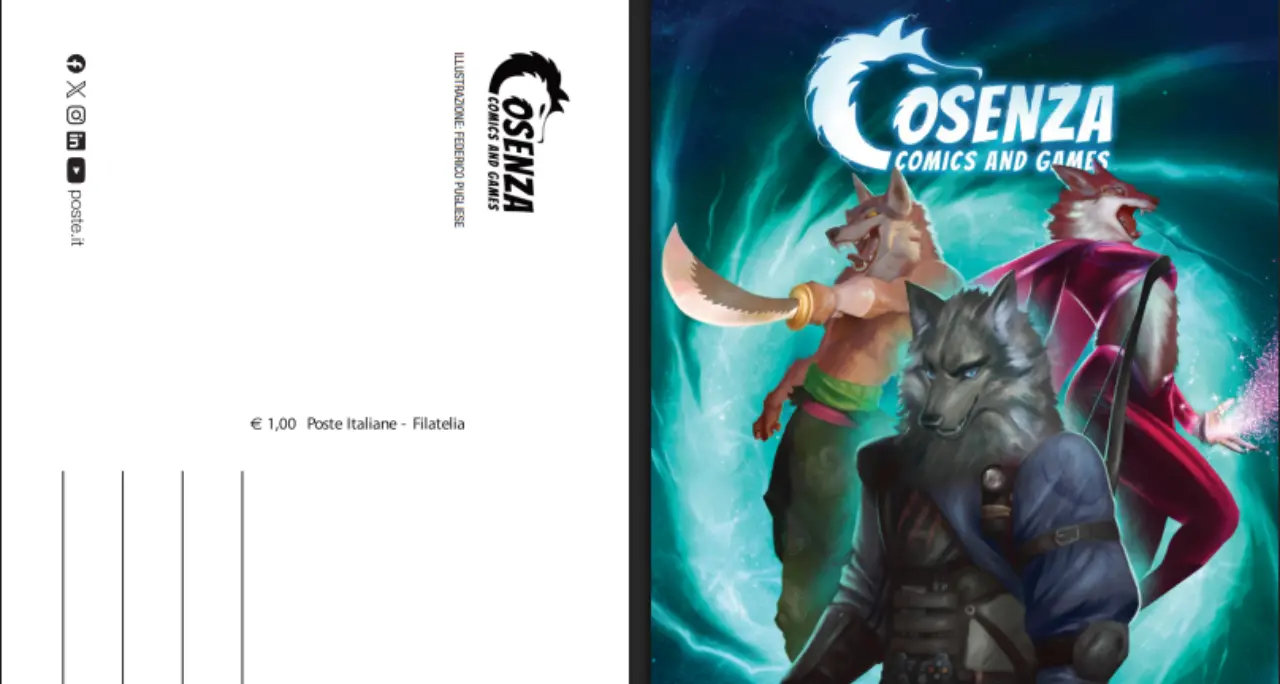 Cosenza Comics & Games, arrivano tre bolli speciali di Poste Italiane per la XXII edizione\n