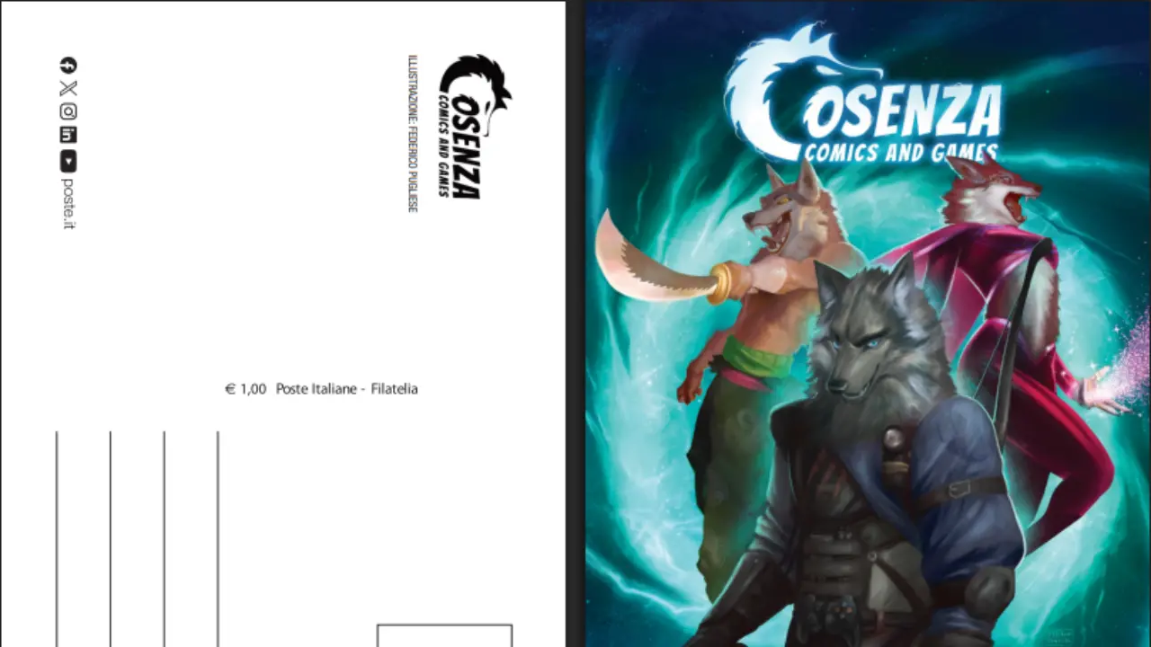 Cosenza Comics & Games, arrivano tre bolli speciali di Poste Italiane per la XXII edizione\n