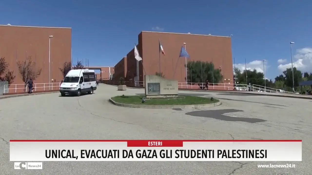 Unical, evacuati da Gaza gli studenti palestinesi
