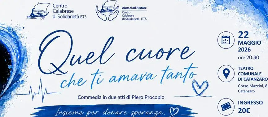 “Quel cuore che ti amava tanto”, giovedì a Villa Emilia la presentazione dell’evento solidale del Teatro Hercules\n