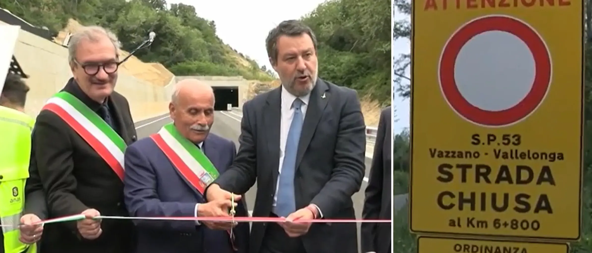 «Tutti bravi a tagliare nastri ma poi le strade non sono finite», l’autogol di Salvini: Trasversale delle Serre aperta verso… il nulla\n