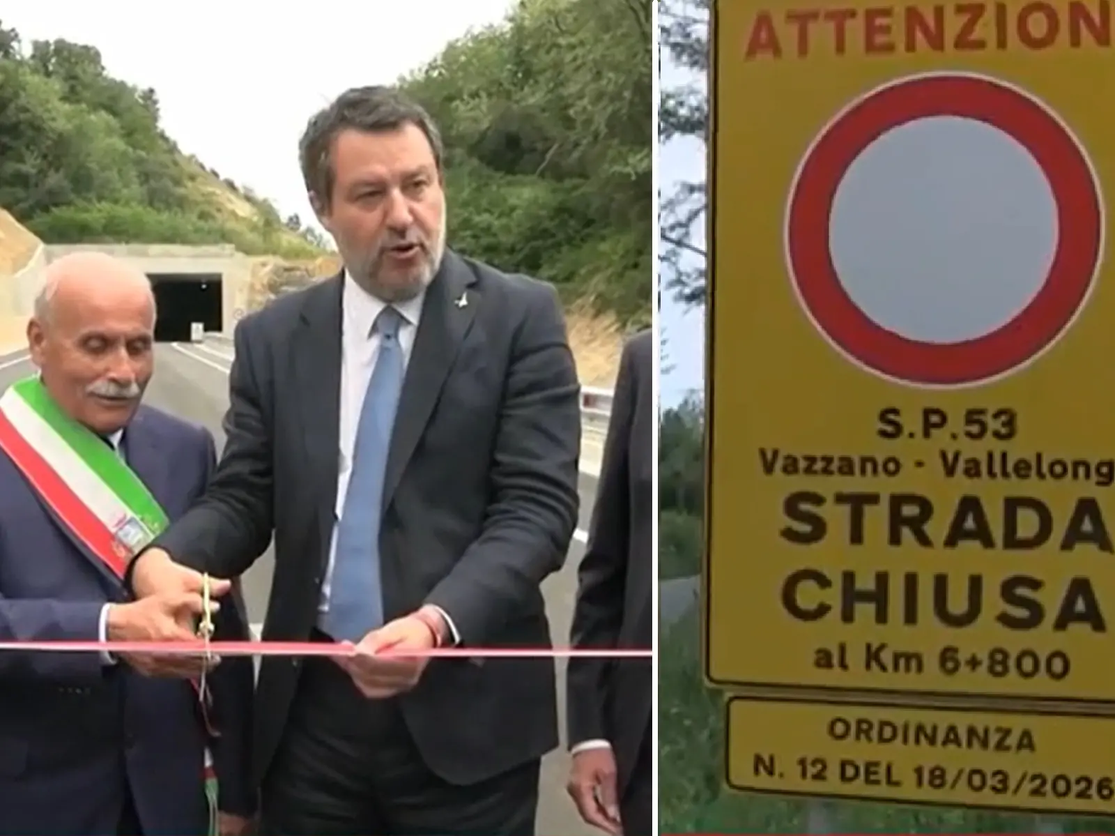 «Tutti bravi a tagliare nastri ma poi le strade non sono finite», l’autogol di Salvini: Trasversale delle Serre aperta verso… il nulla