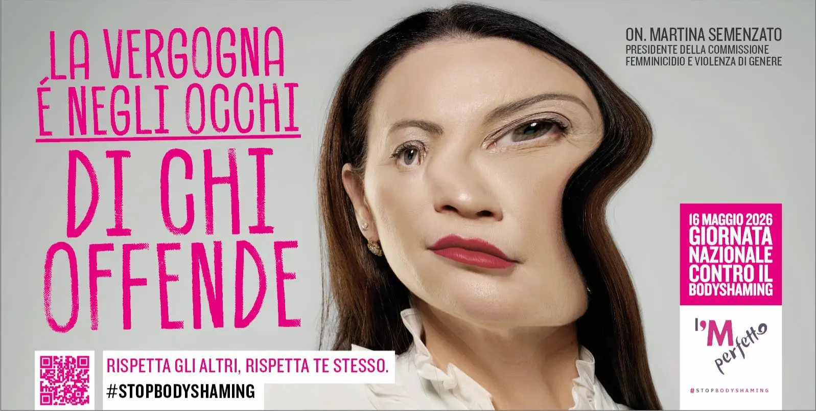 “La vergogna è negli occhi di chi offende”:\u00A0parte la prima campagna di sensibilizzazione contro il bodyshaming\n