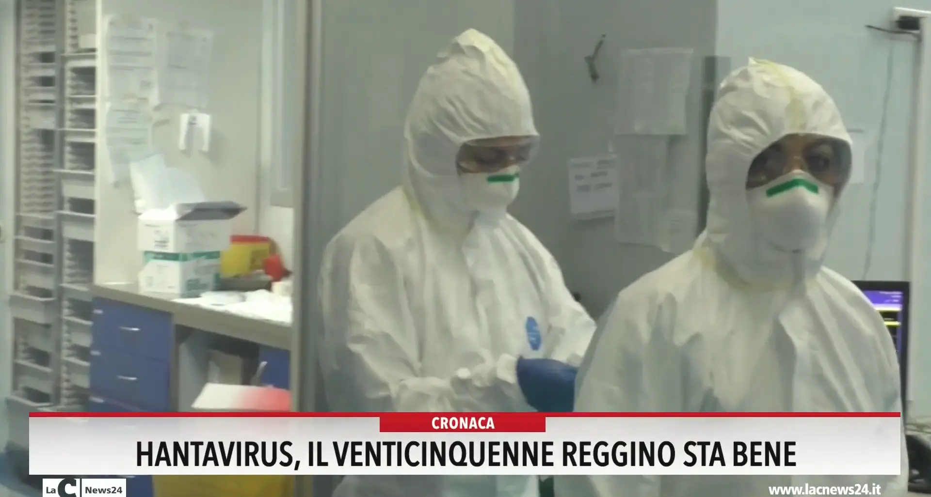 Hantavirus, il venticinquenne reggino sta bene