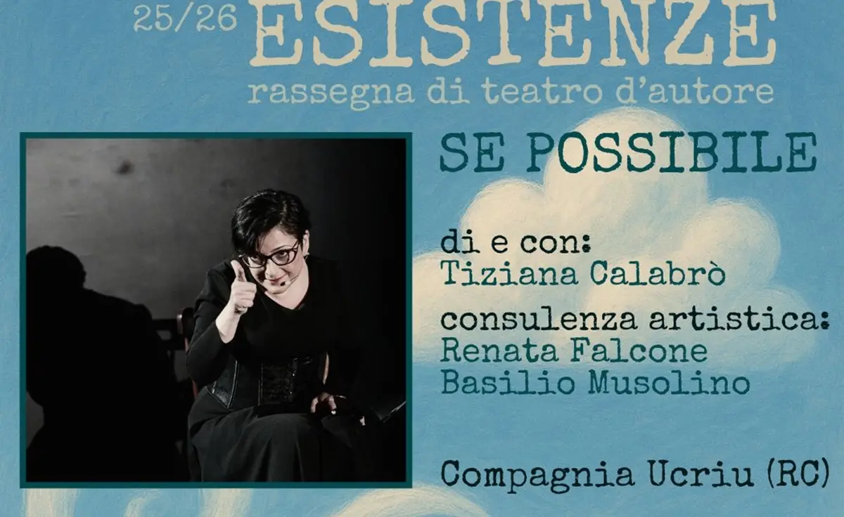 Reggio, Tiziana Calabrò con “Se possibile” chiude la rassegna Esistenze\n